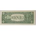UNITED STATES OF AMERICA 1999 . ONE 1 DOLLAR BANKNOTE . ERROR . INK TRANSFER